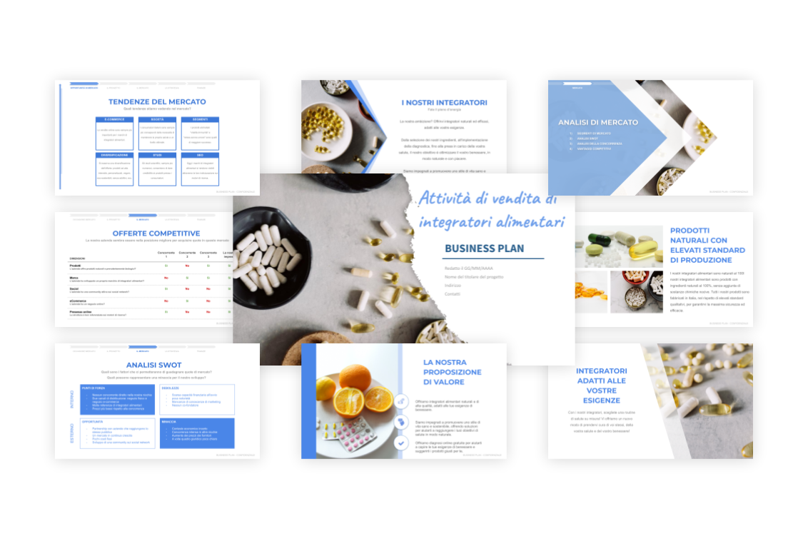 Vendita di Integratori Alimentari Business Plan