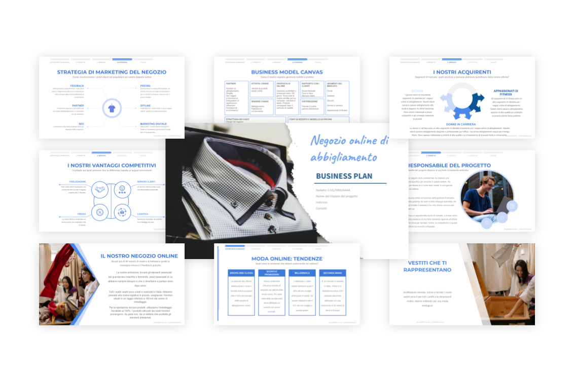 Negozio Online di Abbigliamento Business Plan - Main Image