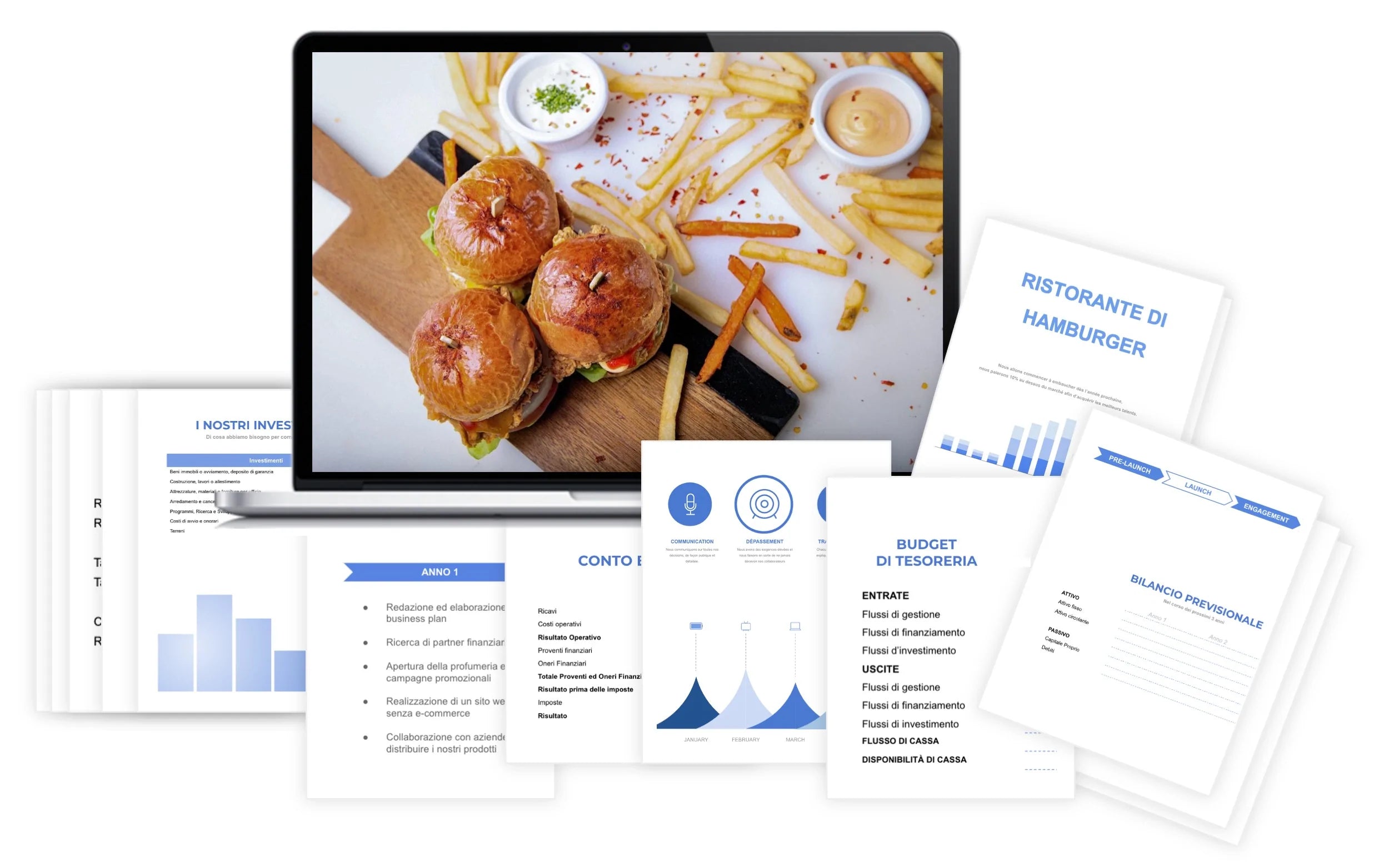 Ristorante di Hamburger Piano Finanziario