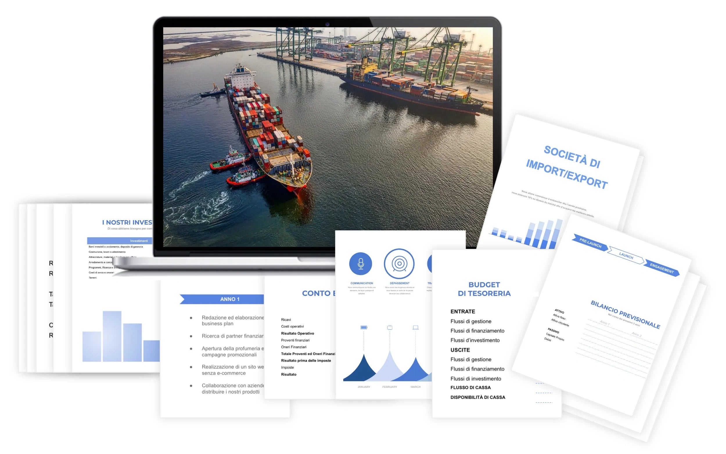 Società di Import/Export Piano Finanziario